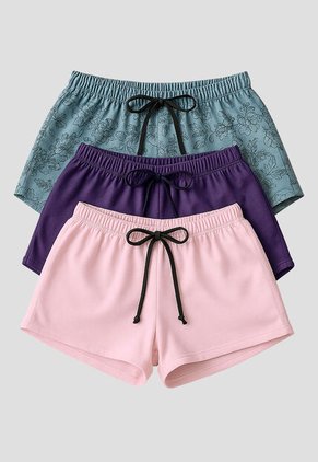 Short Paq X3 Mujer Multicolor Mp 113430