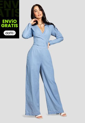 Enterizo Largo Mujer Azul Claro Mp 112684 MP