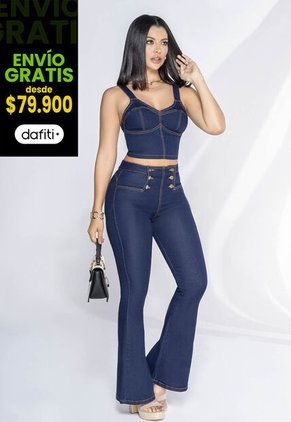 Jean Exterior Azul Oscuro Mp 3674
