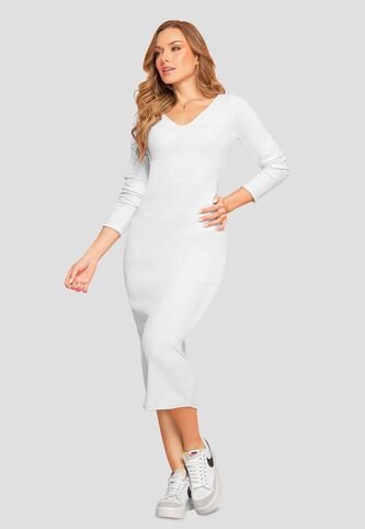 Vestido Mujer Blanco Mp 106977 MP