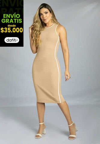 Vestido Largo Mujer Latte Mp 111776 MP