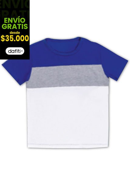 Camiseta Infantil Masculino Azul Mp 7828