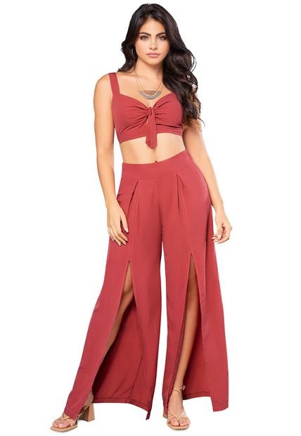 Conjunto Para Mujer Granate MP