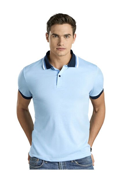 Polo Hombre Azul Baby Mp 96612