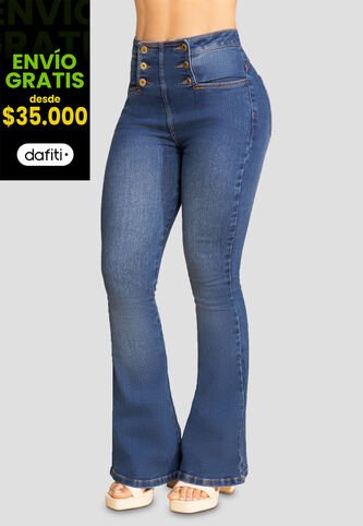 Jean Mujer Azul Medio Mp 107890 MP