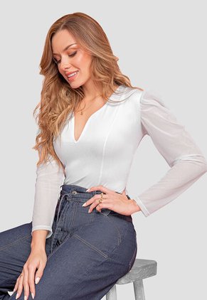 Blusa Mujer Blanco Mp 106970