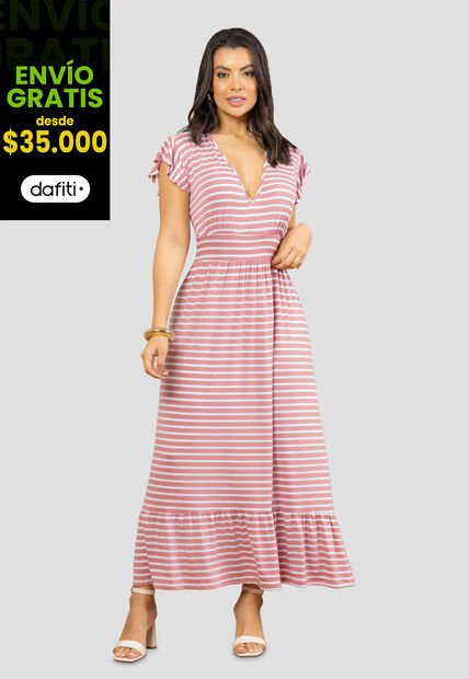 Vestido Mujer Estampado Mp 112027