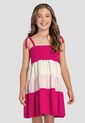 Vestido Infantil Femenino Magenta Vivo Mp 103717 de MP
