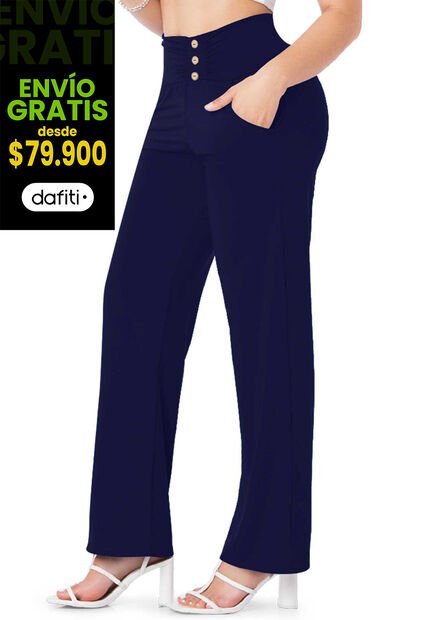 Pantalón Mujer Azul Mp 86925