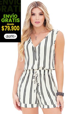 Enterizo Corto Mujer Multicolor Mp 88365 MP