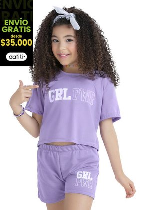 Conjunto Infantil Lila Mp 34794