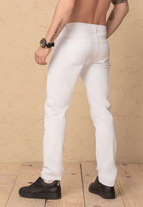 Pantalón Hombre Blanco Mp 103400