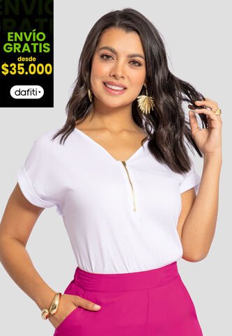 Blusa Mujer Blanco Mp 110425 MP