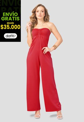 Enterizo Largo Mujer Rojo Mp 106976