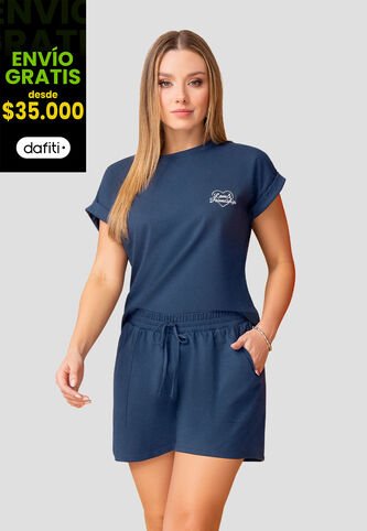 Conjunto Mujer Azul Profundo Mp 112053 MP