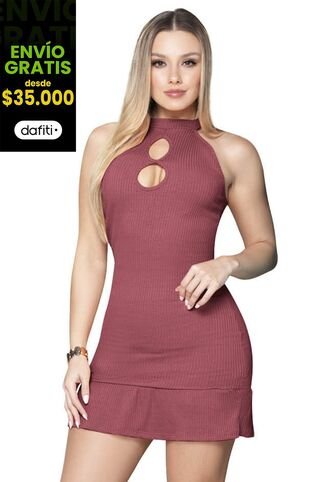 Vestido Corto Mujer Rosa Mp 759 MP