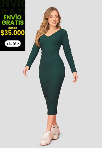 Vestido Mujer Verde Pino Mp 106977 MP