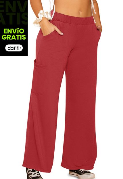 Pantalón Mujer Granate Mp 91577