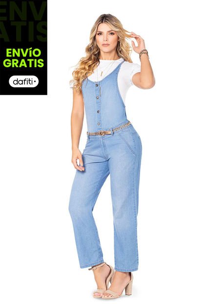 Overall Largo Mujer Azul Mp 76383