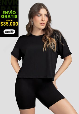 Conjunto Mujer Negro Mp 110978 MP