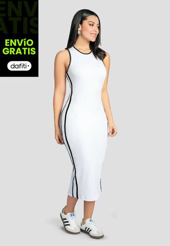 Vestido Largo Mujer Blanco Mp 111776 MP