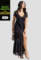 Vestido Largo Mujer Negro Mp 110419 de MP