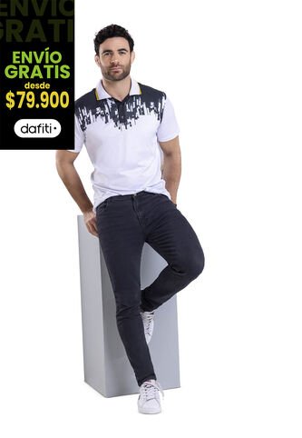 Jean Hombre Negro Mp 91663 MP