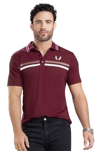Polo Hombre Vinotinto Mp 90923 MP