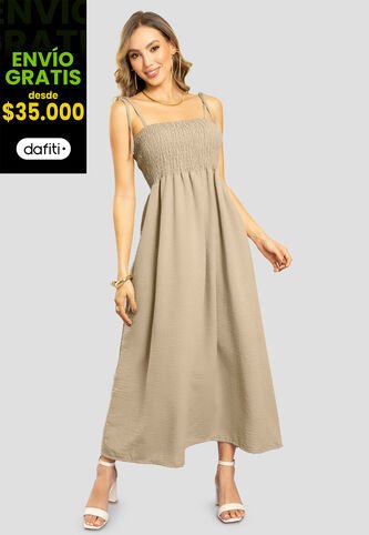 Vestido Largo Mujer Latte Mp 111283 MP