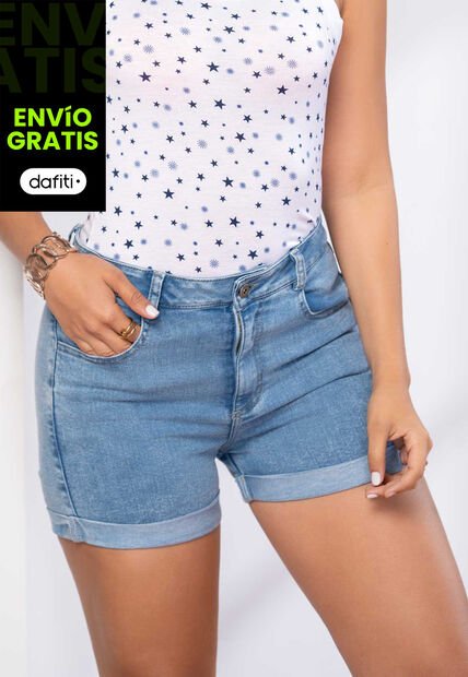 Short Mujer Azul Claro Mp 2448