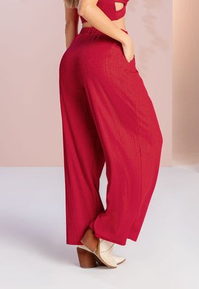Pantalón Mujer Rojo Mp 104024