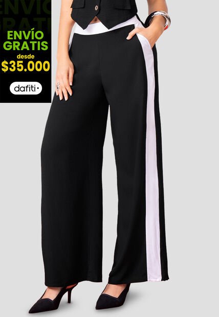 Pantalón Mujer Negro Mp 111275