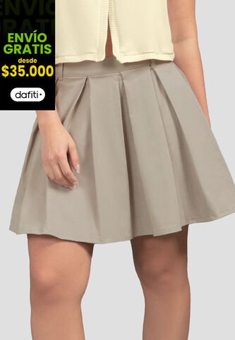 Falda Corta Mujer Latte Mp 110986 MP