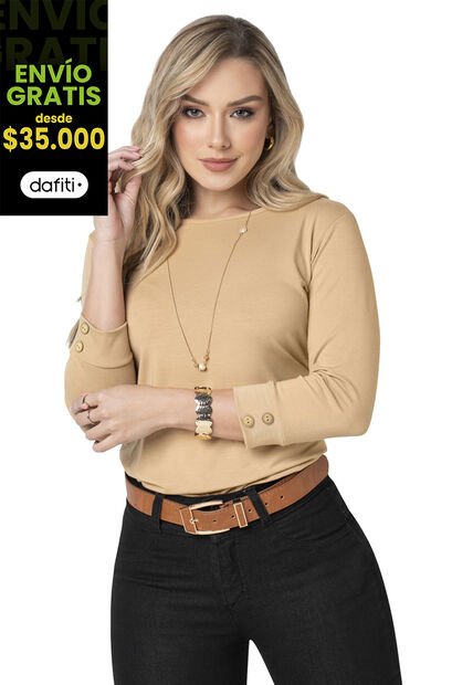 Camibuzo Mujer Caramelo Mp 2364