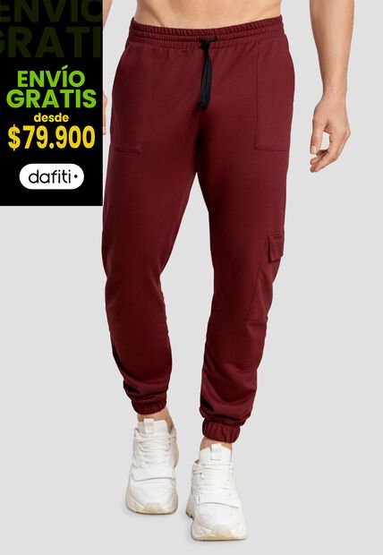 Jogger Hombre Vinotinto Mp 104553