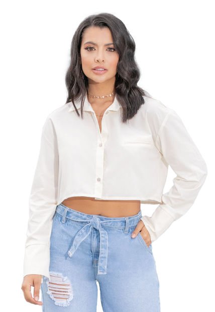 Camisa Mujer Beige Mp 862