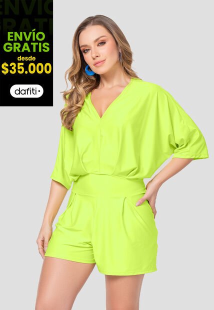 Enterizo Corto Mujer Citrus Mp 108347