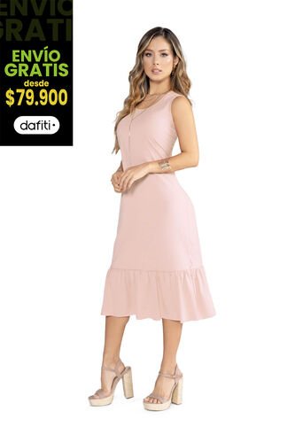 Vestido Largo Mujer Palo De Rosa Mp 3766 MP