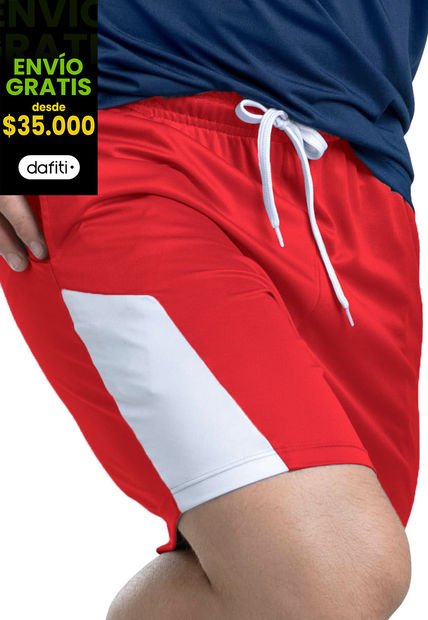 Pantaloneta Hombre Rojo Mp 77511