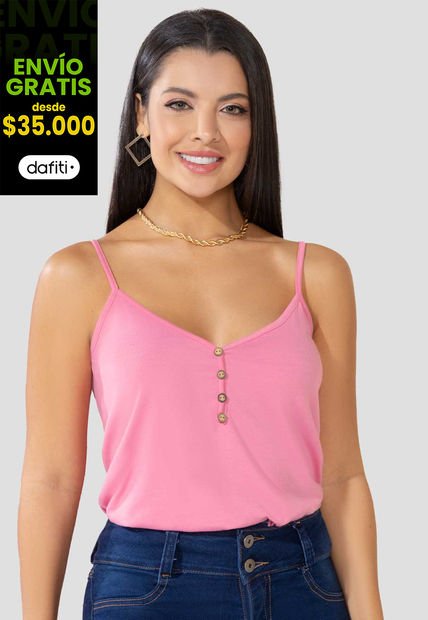 Camiseta Mujer Rosa Mp 4760