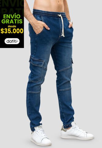 Jogger Hombre Azul Mp 110343 MP