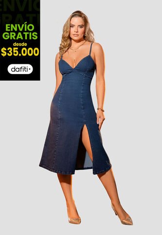 Vestido Mujer Azul Oscuro Mp 105530 MP