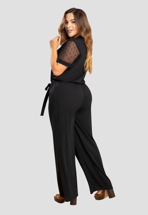 Enterizo Largo Mujer Negro Mp 104023