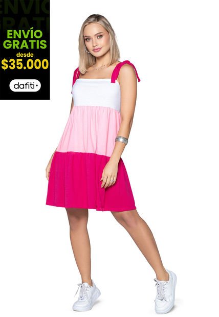 Vestido Corto Mujer Multicolor Mp 32725