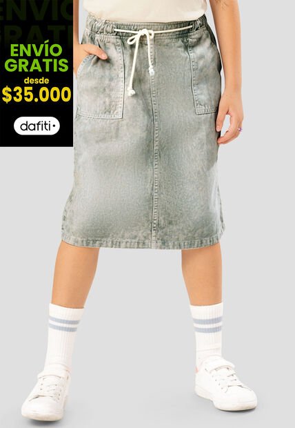 Falda Infantil Femenino Verde Mp 107887