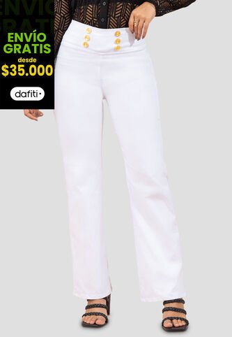 Pantalón Mujer Blanco Mp 100069 MP