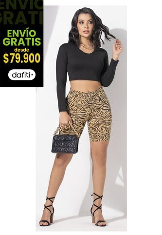 Crop Top Mujer Negro Mp 92500 MP