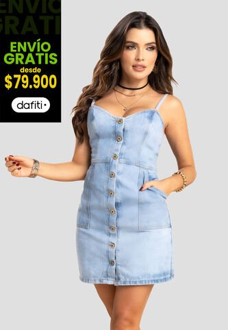 Vestido Corto Mujer Azul Mp 104345 MP