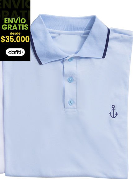 Polo Hombre Azul Mp 102477