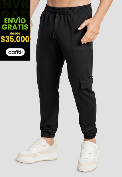 Jogger Hombre Negro Mp 104553
